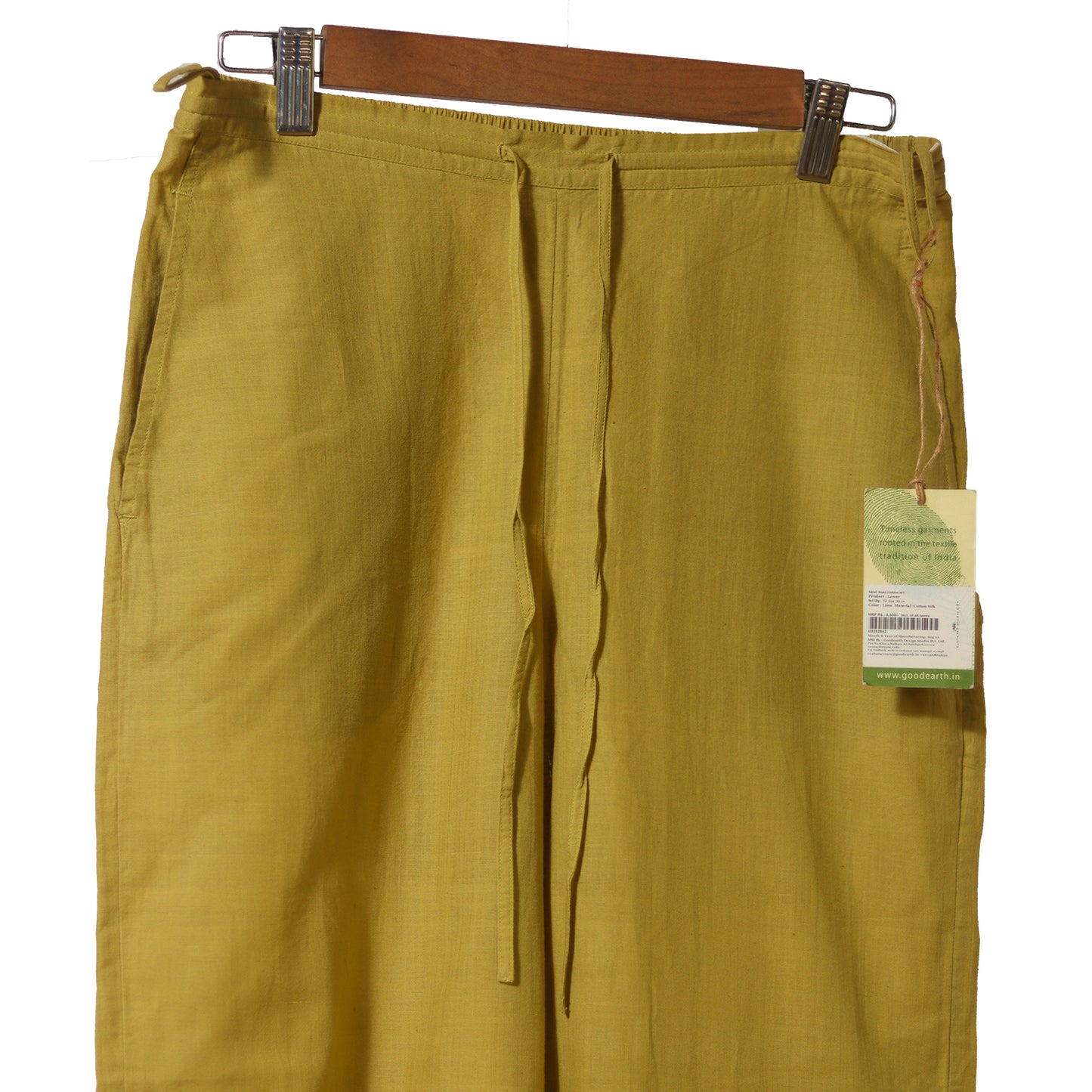 Good Earth Cotton Silk Pants