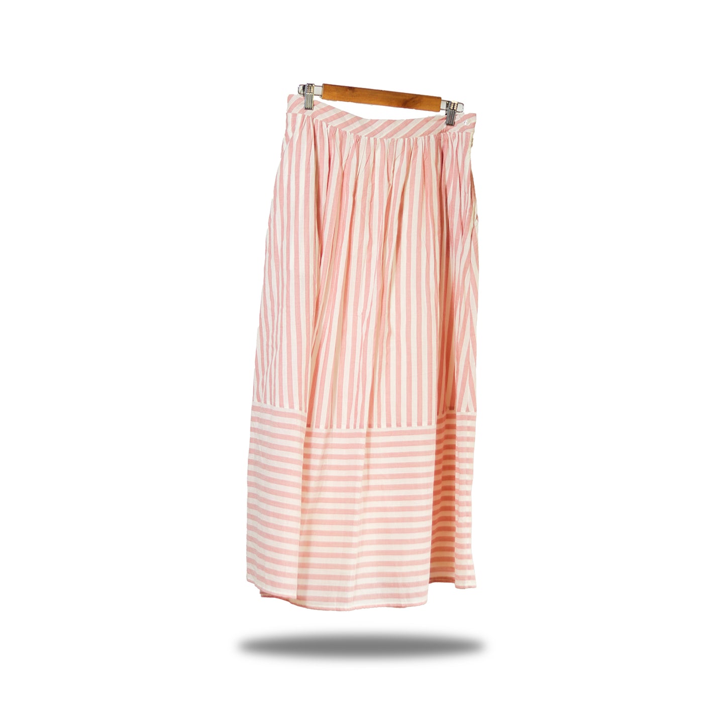 Nicobar Pink Striped Skirt