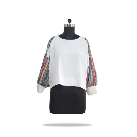 Minkie Studio Sleeve Printed Blouse