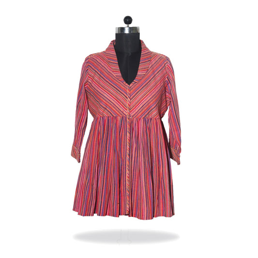 Ritu Kumar Cotton Striped Peplum Kurti
