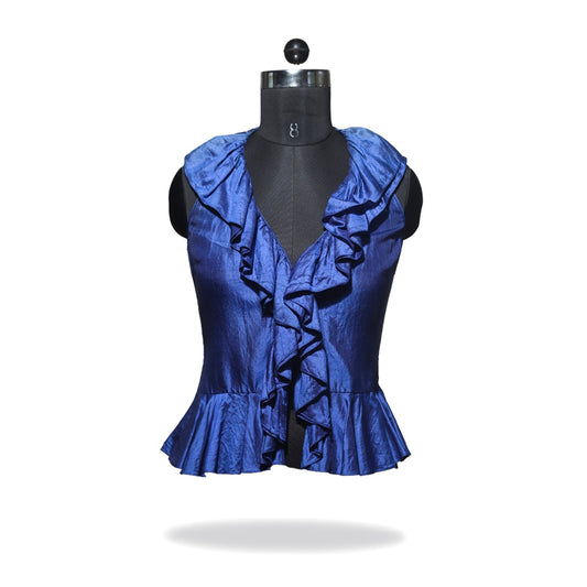 Ralph Lauren Silk Ruffle Blouse