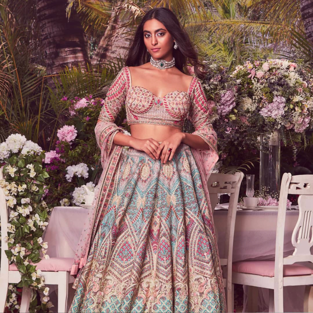 Falguni & Shane Peacock Wedding Lehenga