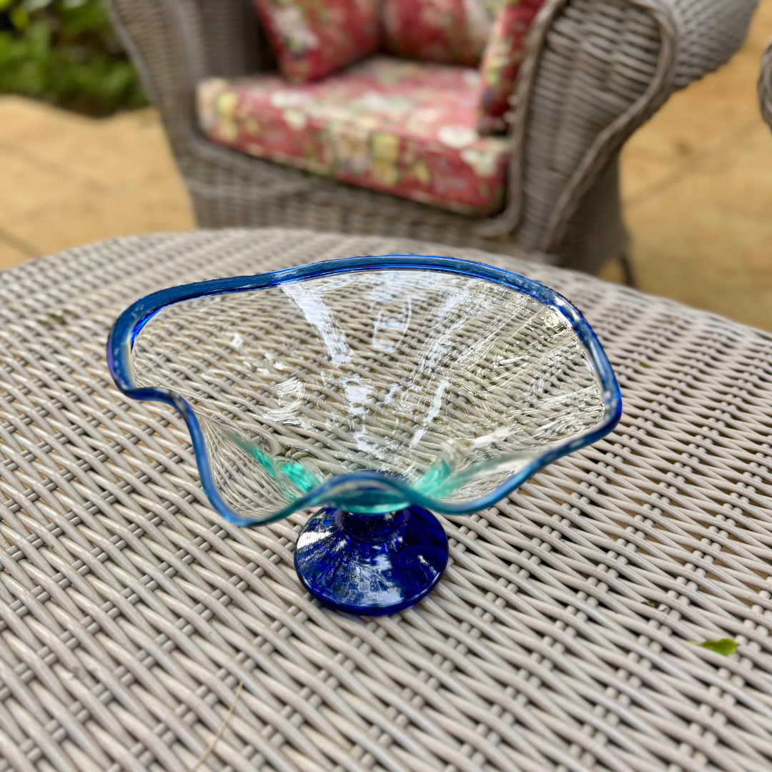 Blue Italian Crystal Bowls