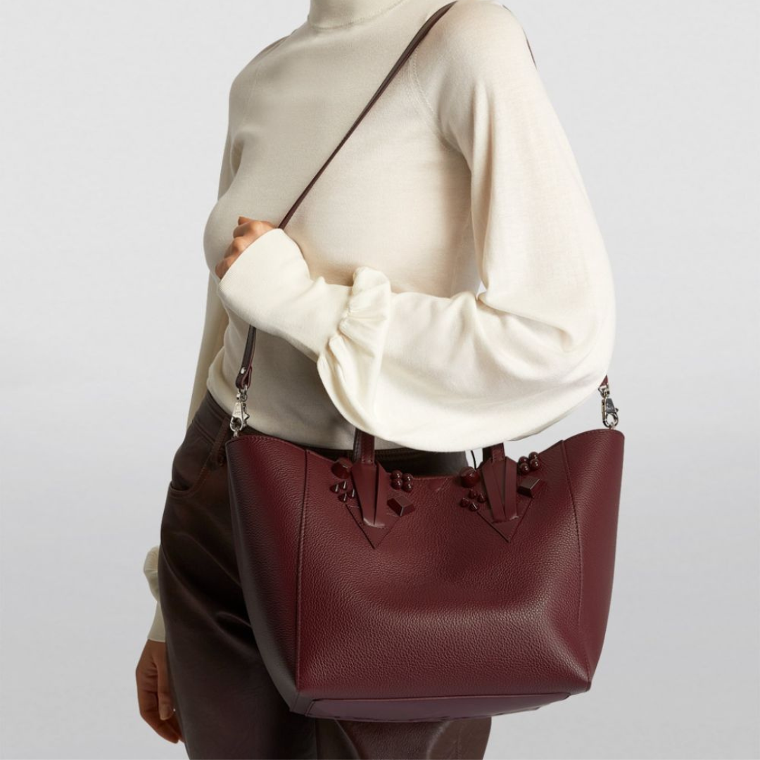 Christian Louboutin Bordeaux Cabachic Tote Bag