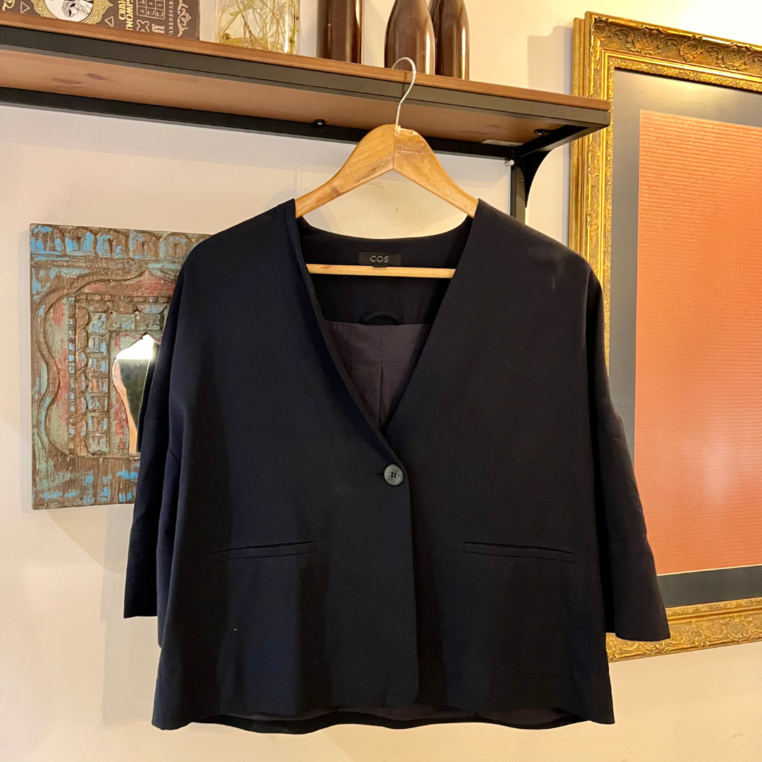 COS Navy Blue Blazer Jacket