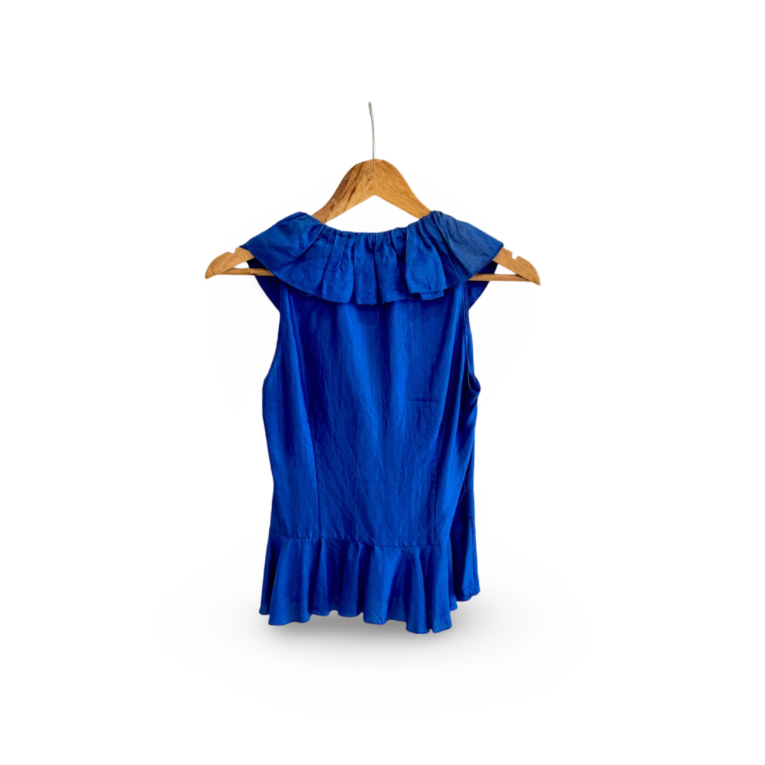 Ralph Lauren Silk Ruffle Blouse