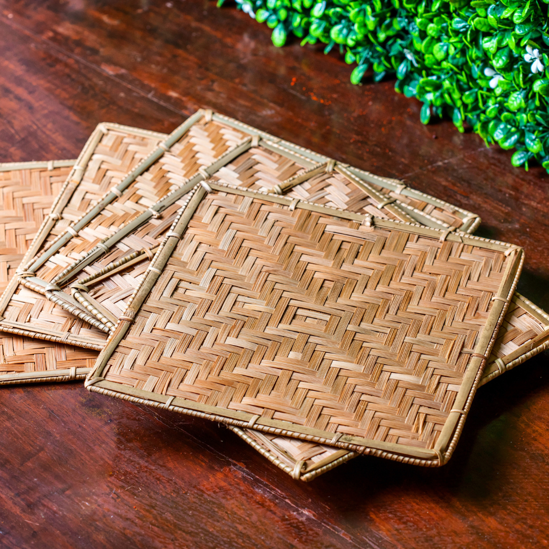 Rattan Trivets