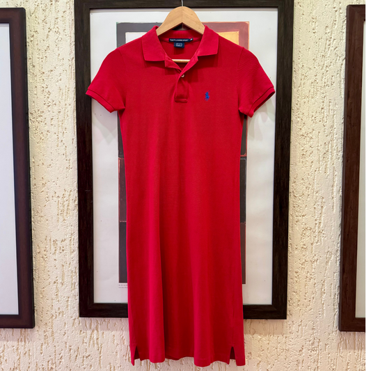 Polo Ralph Lauren Red Shirt Dress